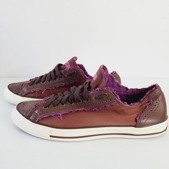 Converse Lord Francis Rubberbottom Sneaker Size M9.5 W11.5 Unisex Wingtip Frayed - Picture 2 of 15